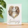 Anniversary Card For Husband Anniversary Card To My Husband Wedding Anniversary Card For Her Husband Anniversary Card Love Birds Card - Large (5x7) / Blank Message