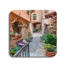 Spello - Italy | Global Artwork Wooden Coaster