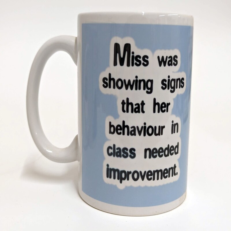 Willy Goes In funny mug
