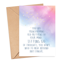 Affirmation Card - You Are Transforming Old Patterns of Your Mind - Small (A6)