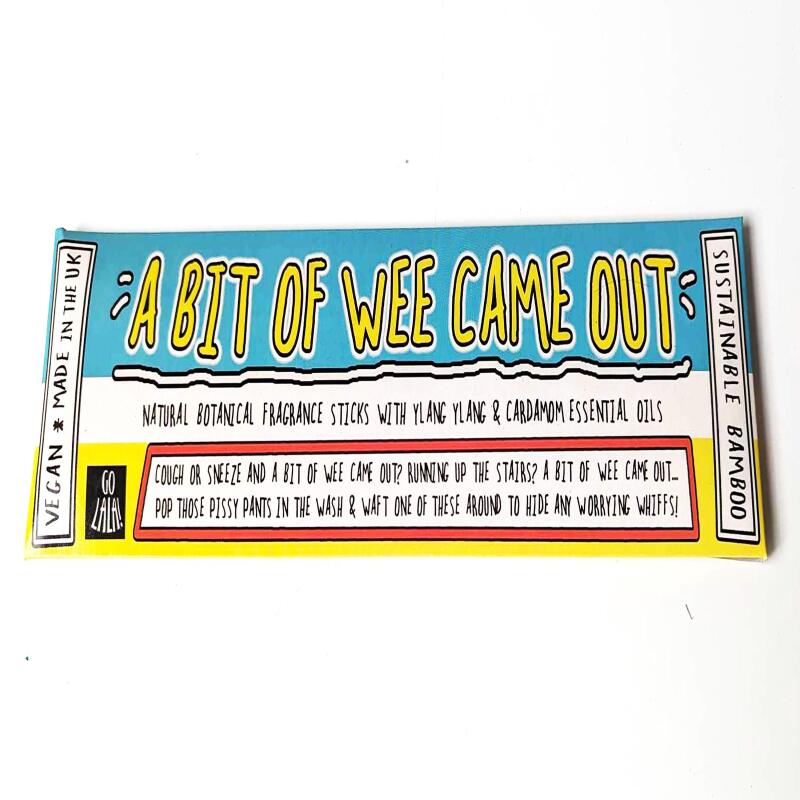 A Bit of Wee Came Out Funny Smells Fragrance Sticks | Vegan | Aromatherapy | Funny Gift | Stocking Filler | Secret Santa | Dog Gift