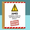 Funny 50th Birthday Card - Personalised For Men Women, For Him, Her turning 50 years old - Custom 50th card for friend, brother, sister. - Blank inside - Regular - Matte