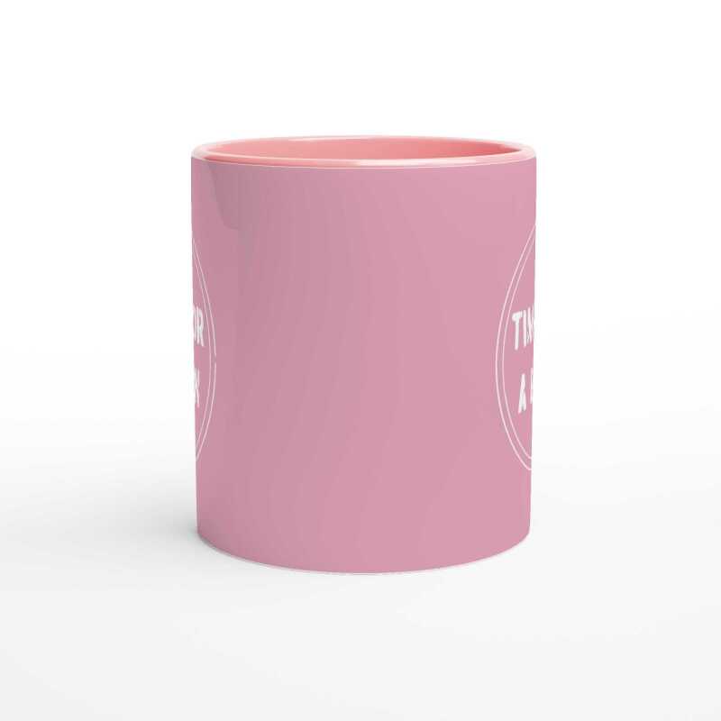 Time For Brew Pink Mug - Ceramic Pink
