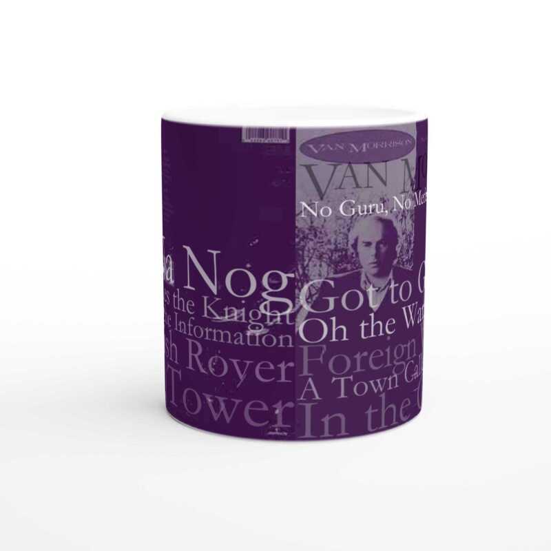 Van Morrison "No Guru" Track Mug - Ceramic White