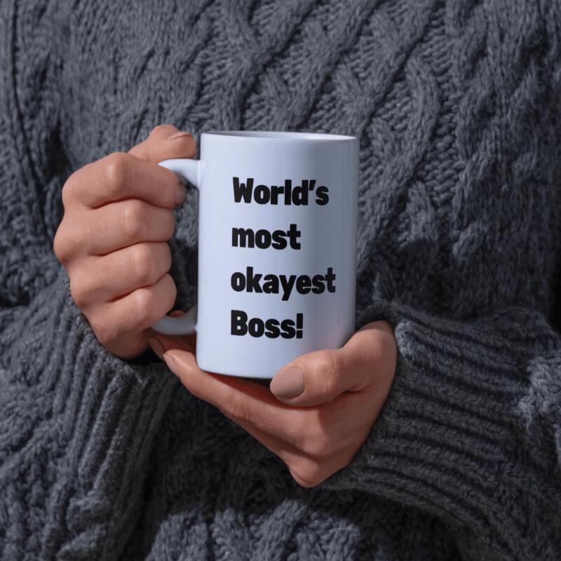 Personalised Boss Mug - Funny - For Him or Her - Customised Gift Ideas for your Manager or Yourself - For Christmas, Birthdays, Secret Santa