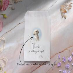 Personalised Wedding Candy Bags | Thanks for Celebrating with me Folks | 15cm × 10cm | White | Wedding, Party