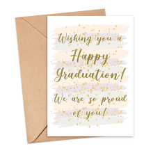 Graduation Card - Wishing You A Happy Graduation - Small (A6)