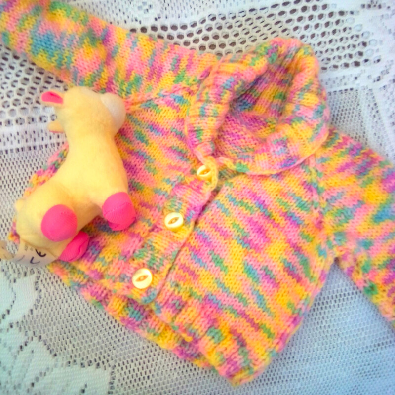 Shawl Collar Cardigan Set, 4 Piece Cardigan Set, Baby Clothes - Newborn         14 inch chest - £17.50
