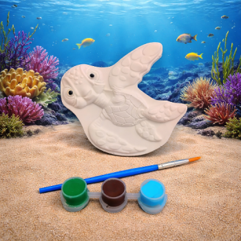 Paint Your Own Sea Turtle shape, Ocean Themed Party Bag Filler,Kids Party Activity 🐢 🎨 🖌