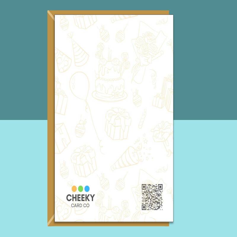 Funny Personalised Birthday Card - For Boyfriend, Girlfriend, Husband, Wife - Ideal Cheeky Rude Birthday Card - Blank inside - Regular - Matte