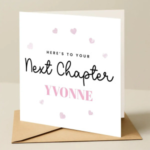 Personalised New Job Card - Here's To Your Next Chapter