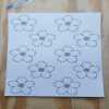 Washable Sashiko  Cherry Blossom and Japanese Bell Flower Transfers | Removable Visible Mending Transfers