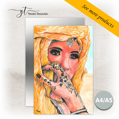 Amazigh Girl - Gold - Large Range of Giftware available.