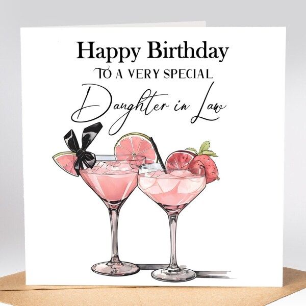 Birthday Card - Happy Birthday To A Very Special Daughter in Law