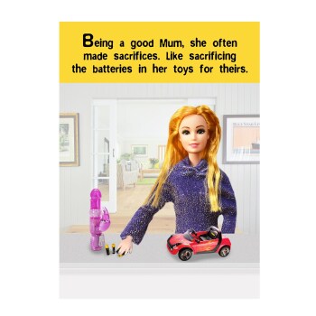 Mum batteries | Mother's Day | doll card | Funny Card