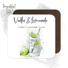 Drink Ingredient Coaster - Vodka & Lemonade