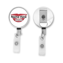 Personalised Metal ID Reel - Watercolour Smile