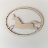 Unicorn Hoop Hanger Template / Macrame Template / Crafting Blanks / Bedroom Decor / Macrame Mobile /  Nursery Decor - 15cm - No