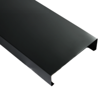 Aluminium Roof Cappings 3m Length - Mill (Unfinished) - 182mm