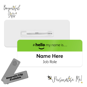 Name Badge - Coloured Band Hello My Name is... - Light Green