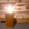Buy2get3rd free - Large - Rustic Industrial Lamp Inset - Reclaimed Wood - Quirky Square Rectangle - Desk Lamp Table Lamp - Bedside Lamp - Man/She Cave - Handmade