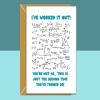 Funny 40th Birthday Card - Personalised inside if required - For Him or For Her - Perfect greetings card for someone turning 40 years old - Blank inside - Regular - Matte