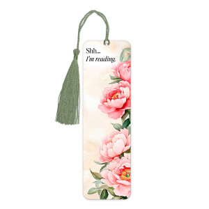 Aluminium Bookmark with Tassel - Shh... I'm Reading