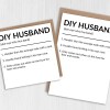 DIY Husband, Do It Yourself Husband, Boyfriend funny, humour dictionary definition Valentine's Day card (Size A6/A5/A4/Square 6x6") - A6: Single card - Boyfriend