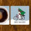 Funny Christmas Coaster: Christ on a Bike, Novelty Xmas Gift