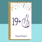 Funny 20th Birthday Card - Cheeky Card for him or for her - Swearing, funniest card for someone turning 20 years old.