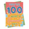 100 special day, a bright and fun 100th birthday card with a gorgeous printed envelope - 12 x 17cm and blank inside - made in the UK
