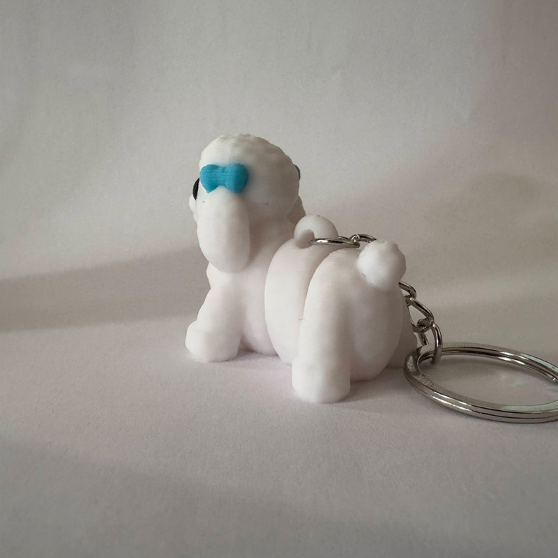 Poodle Keyring
