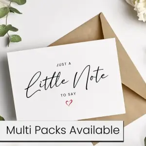 Pregnancy Announcement Card - Just A Little Note To Say