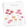 A floral cosmos thinking of you card -  designed by Eloise Hall - 15.7 x 11cm and blank inside, made in the UK