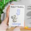 Personalised 1st, 2nd, 3rd, 4th, 5th Birthday Card for Son, Grandson, Nephew, Godson, Boys Koala Card - 1 - One - Blank Message