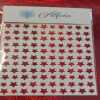 Red Glitter Star Stickers