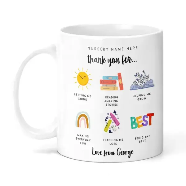 Personalised Teacher Ceramic Mug - Nursery Teacher