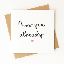 Miss You Card - Miss You Already - Standard Smooth Card