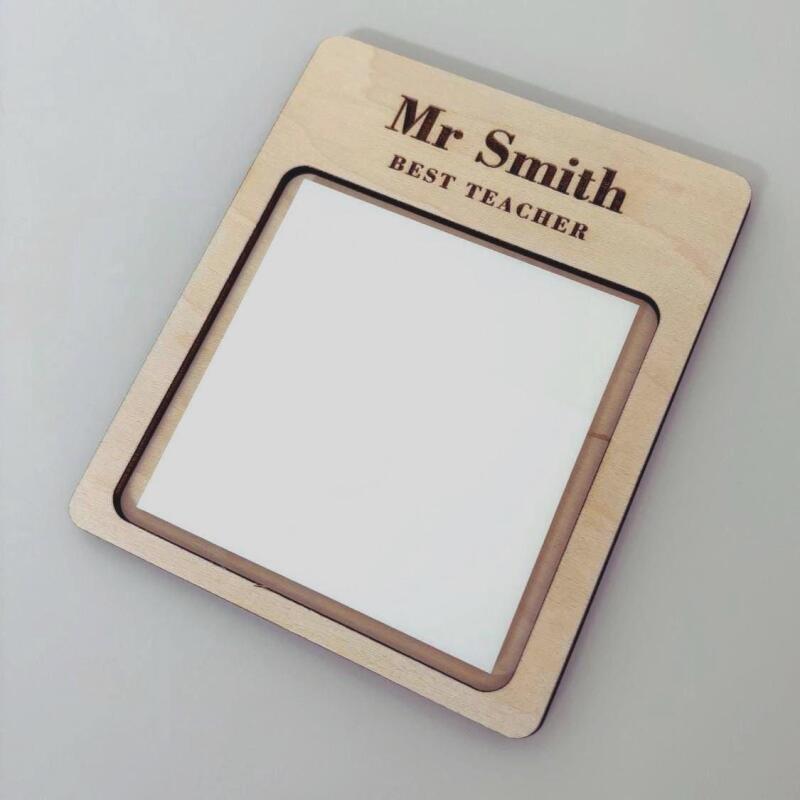 Personalised Sticky Note Holder / Teacher gift Thank you End of Term Gift / Sticky note holder /Personalised office gift Stationery. - Font 1 - Pink