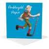 Penblwydd hapus - a rambling themed Welsh birthday card - designed by Erica Sturla - 15cm square and blank inside, made in the UK