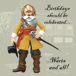 Warts & All Funny Olde Worlde Birthday Card Erica Sturla Greeting Cards