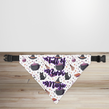 'Full of Bark Magic' Halloween Dog/Puppy Bandana - Small - 12x17cm (Strap: 25cm - 40cm)