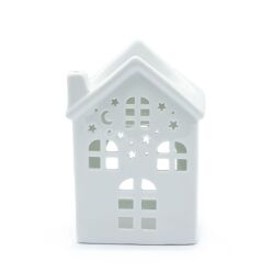 White Ceramic Wax Melt Burner | Oil Warmer