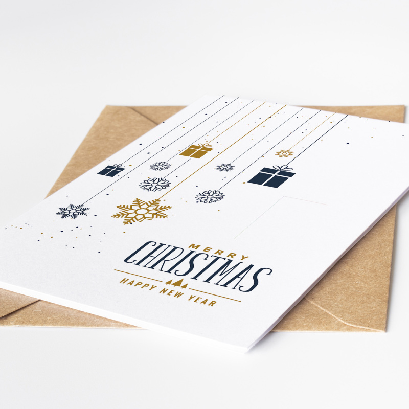 Corporate Christmas Cards Branded | Corporate | Company | Christmas Cards for Clients  Staff, Co-Workers, Teams & Clubs Christmas Cards - A6 - 4.1" x 5.8"