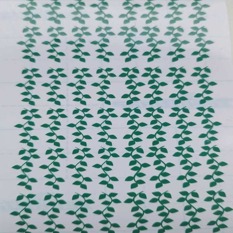 Green Plant Vine Stickers in 1inch or 2inch sizes. - 1 - Satin Green