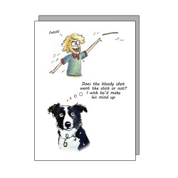 Fetch - funny dog card