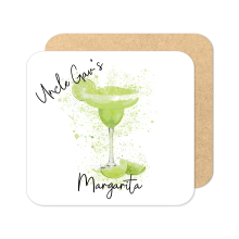Personalised Margarita Coaster with Splash Effect - Standard Wooden Coaster