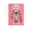 Superhero Mum Birthday Card - A5 Portrait - 1 Card