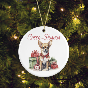 Ceramic Dog/Puppy Breed Chihuahua Pun Christmas Tree Decoration