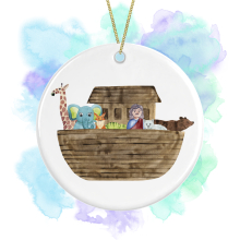 Religious Ceramic Decoration - Watercolour Noah and the Ark